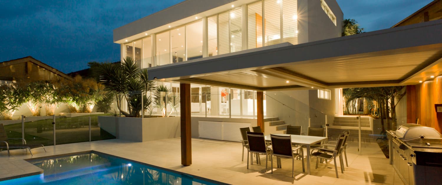 SOHO Homes — completed residential build at dusk